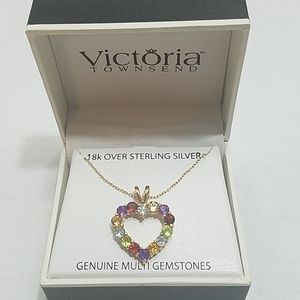 18k over sterling silver Victoria Townsend necklac